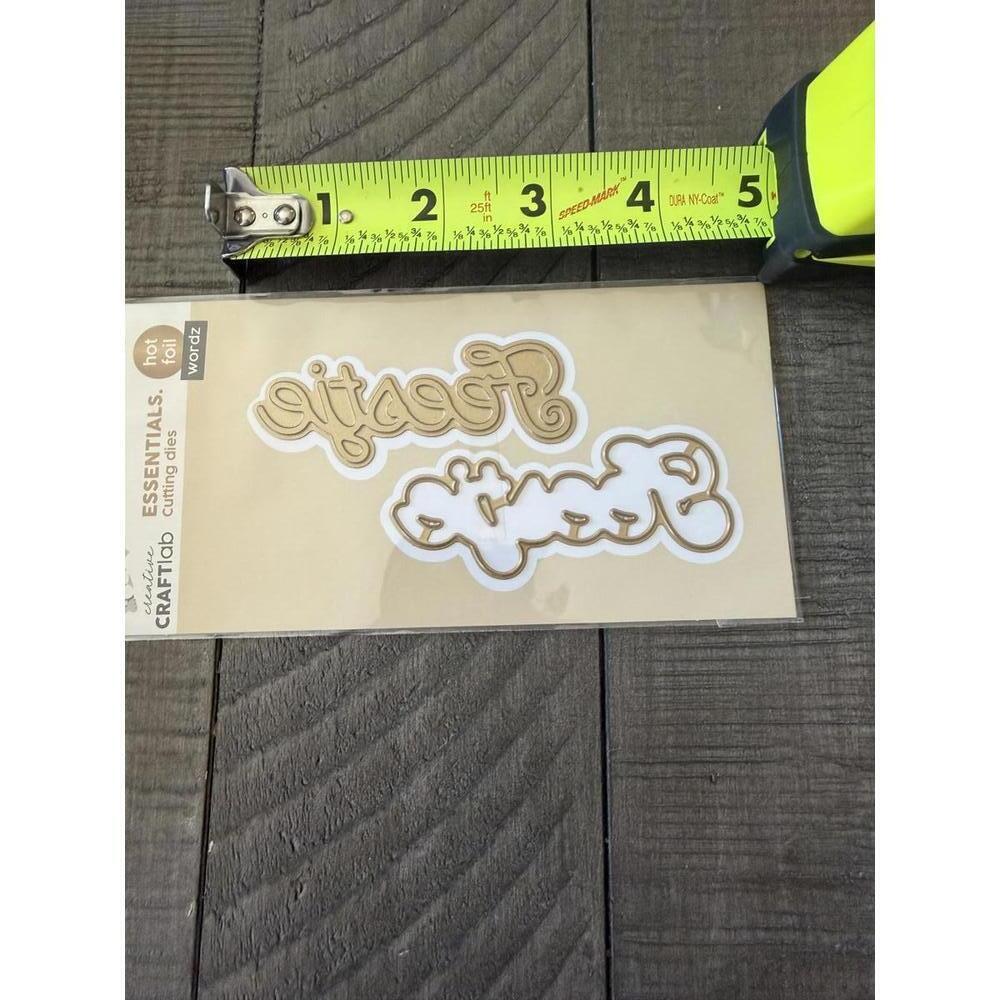 Studio Light Essentials Cutting Dies Hot Foil Wordz- Feestie - Picture 3 of 4